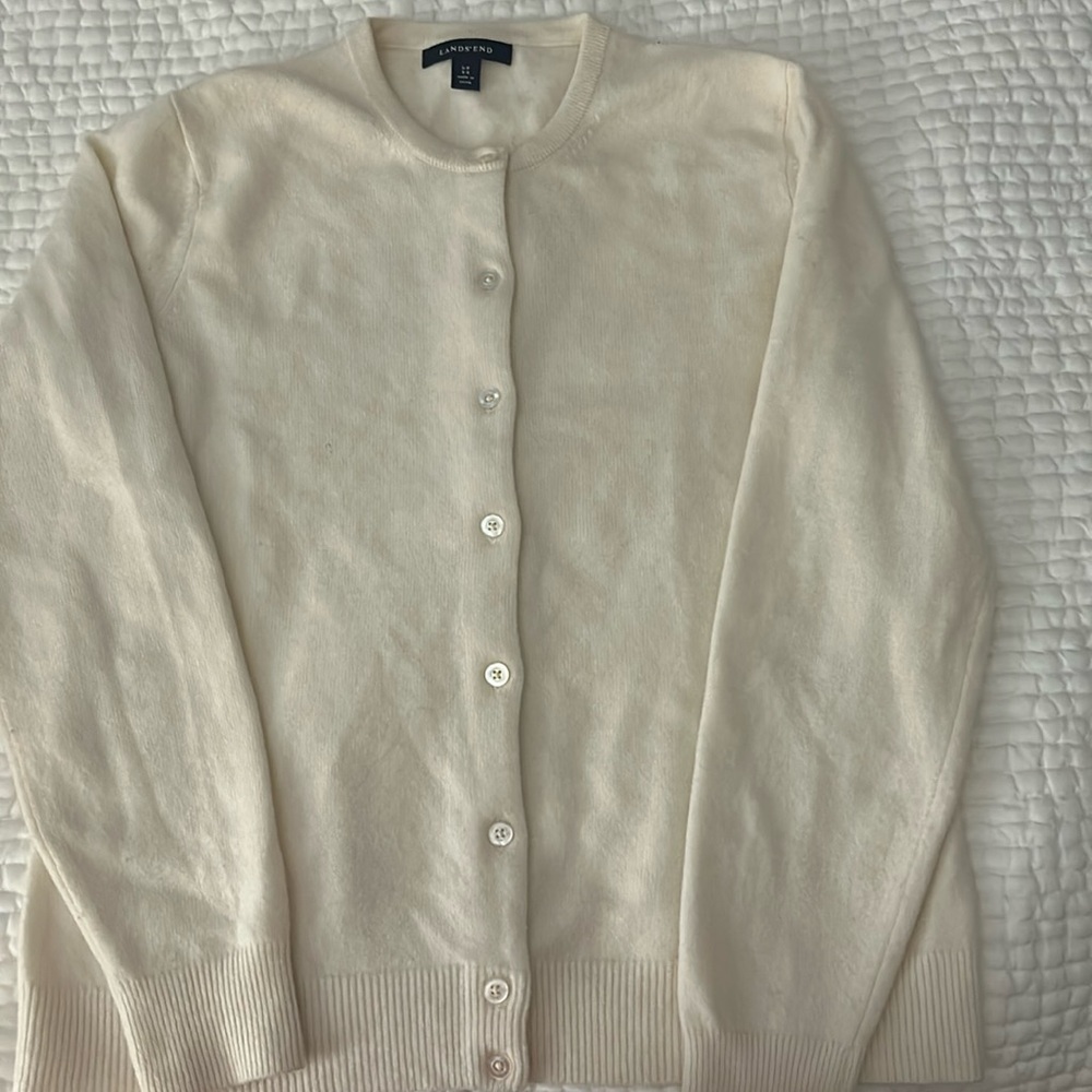 Land’s End cashmere cardigan